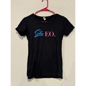 Ideal T by Next Level Women's Size Small Short Sleeves Crew Neck T-Shirt Black
